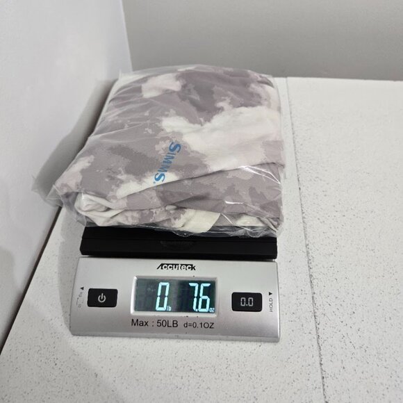 Simms Solarflex Grey Cloud Camo Mens Fishing Shirt Sz 2XL UPF50 Outdoors Sporty - Picture 13 of 13